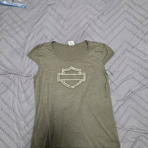 Harley-Davidson Tee with Beaded Logo